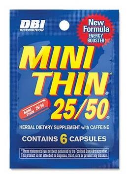 MINI THIN 25/50 ENERGY BOOSTER 6ct PACK (24pcs)