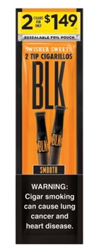 SWISHER BLK 2pk/$1.49 (15pcs-SINGLE BOX)