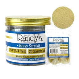 RANDY'S BRASS PIPE SCREENS - .750" (3/4") (1000pcs)