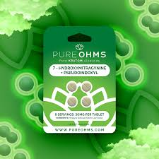PURE OHMS 7 Hydroxy + Pseudo 30mg 4ct Tablets DISPLAY (10pcs)