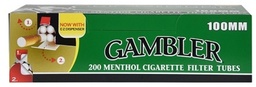 GAMBLER TUBES 100s MENTHOL 200ct- SLEEVE (5pcs)